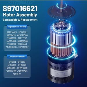 High-Performance Ventilation Motor - Moisture / Odor Removal